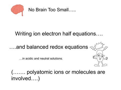 Balancing half equations PPT