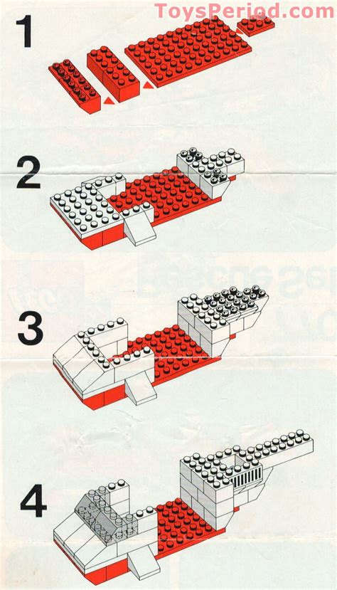 LEGO 770 Rescue Set Instructions and Parts List