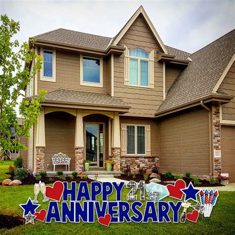 Happy Anniversary Yard Card Signs | Happy Anniversary Yard Greeting ...