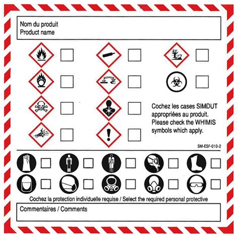 SPI Health and Safety | WHMIS Label ESB-010