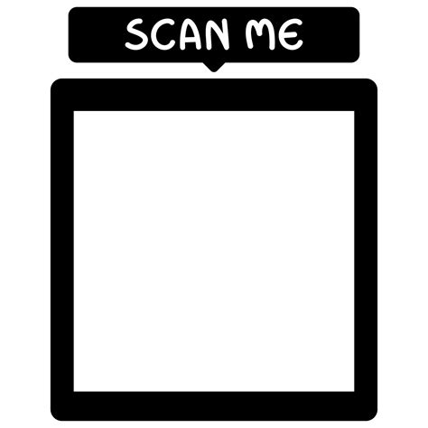 Scan me QR code template. QR code frame illustration for mobile apps, payment apps and more ...