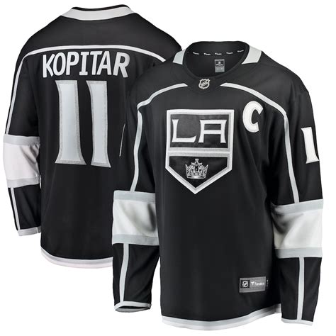 Fanatics Branded Anze Kopitar Los Angeles Kings Black Breakaway Player Jersey