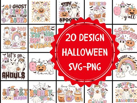 Halloween Sublimation Design SVG Bundle Halloween Png Bundle - Etsy