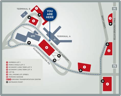 Bradley Airport Free Cell Phone Lot | Bradley International Airport