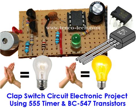 Building A Clap Switch Circuit Using 555 Timer And Bc - vrogue.co