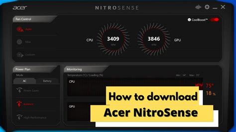 How to download Acer nitrosense.