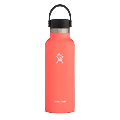 Hydro Flask Water Bottle - Standard Mouth Flex Lid - 18 oz, Hibiscus ...