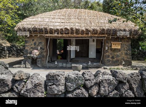 Traditional house in the Jeju Folk Village on Jeju-do, South Korea Stock Photo - Alamy