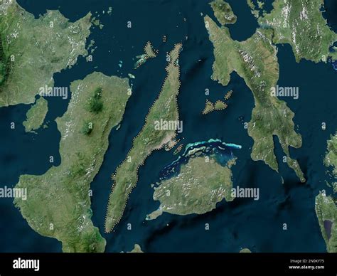 Cebu, province of Philippines. High resolution satellite map Stock Photo - Alamy