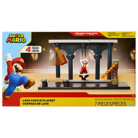 Buy Nintendo Super Mario Lava Castle Deluxe Play Set, includes: 2.5 ...