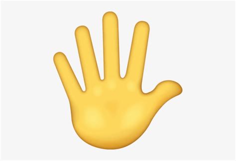 Download Raised Hand With Fingers Splayed Iphone Emoji - High Five ...