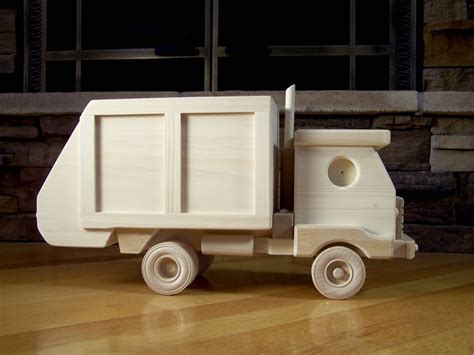 Wooden Garbage Truck Toy