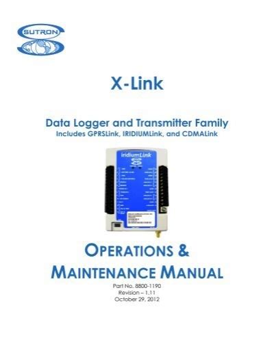 X-Link Software Manual - Sutron Corporation