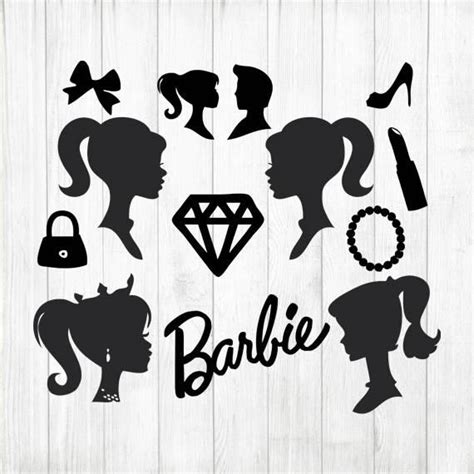 Descarga inmediata silueta de Barbie Barbie Svg Svg de la | Etsy | Barbie silhouette, Barbie ...