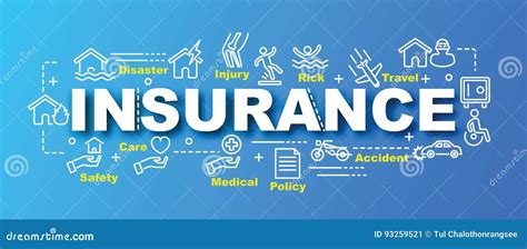 Insurance Vector Trendy Banner Stock Vector - Illustration of plane ...