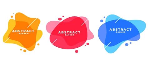 Free Vector | Abstract colors frame modern banners set