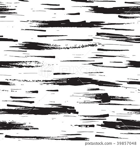 Birch Tree bark Texture, Seamless Pattern. Black - Stock Illustration ...