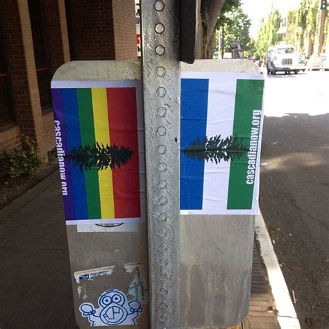 Cascadia Doug Flag and Pride Flag stickers spotted in Seattle | Pride ...