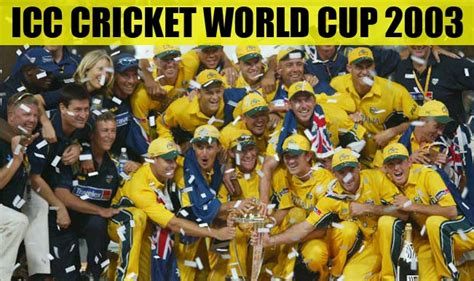 ICC Cricket World Cup 2003: History, Records and Tournament Overview of ...