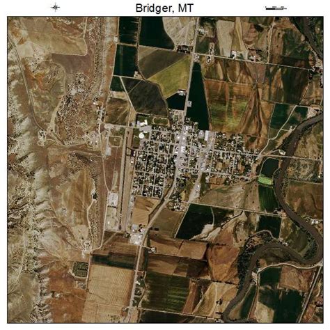 Aerial Photography Map of Bridger, MT Montana