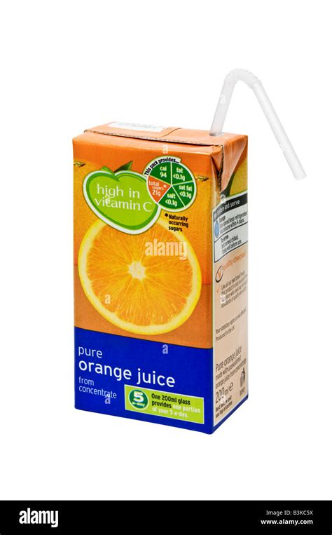 Orange juice carton Cut Out Stock Images & Pictures - Alamy