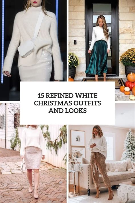 15 Refined White Christmas Outfits And Looks - Styleoholic