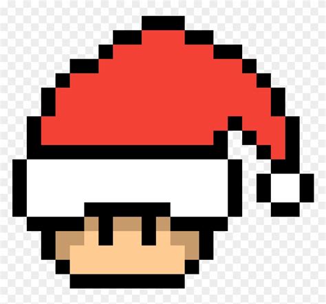 Santa Hat Mario Toad - Angry Face Pixel Art, HD Png Download - 778x704 (#76853) - PinPng