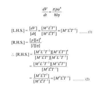 Dimensional Analysis - Principle of Homogeneity, Applications and Limitations