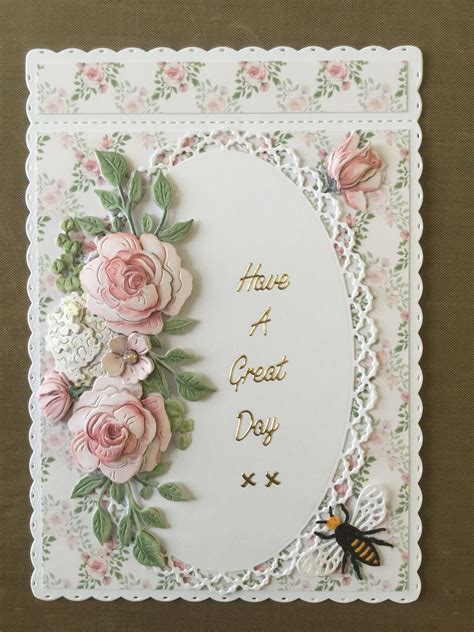 Card made using the Tattered Lace floral fragrance collection | Wedding ...