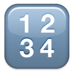 🔢 Input Symbol for Numbers Emoji (U+1F522)