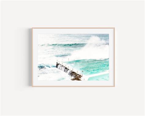 Beach Print Bondi Beach Wall Art Print Beach Photography - Etsy