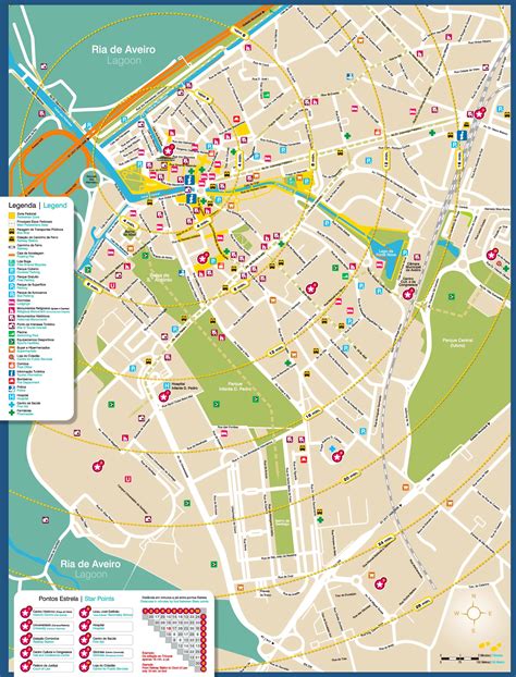 Aveiro tourist map - Ontheworldmap.com