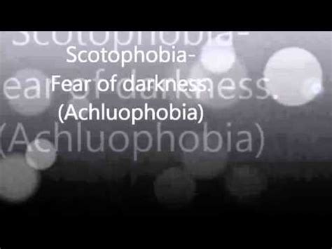 Scotophobia Fear of darkness Achluophobia - YouTube