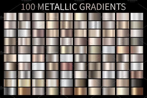 Metallic Bronze Gradients AI GRD ESP ~ Illustrator Add-Ons ~ Creative Market