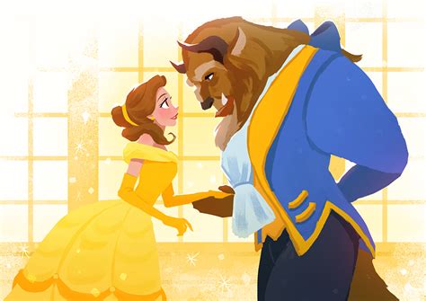 Belle and the Beast - Beauty and the Beast Fan Art (40399633) - Fanpop