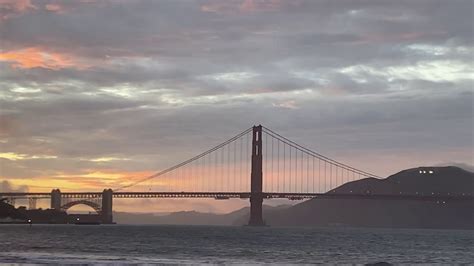 Sunset as seen by the Golden Gate Bridge - YouTube