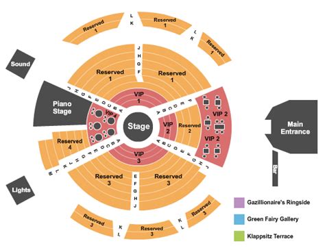 Absinthe Las Vegas Seating Map | Elcho Table