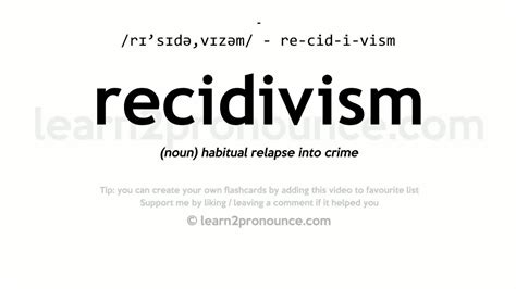 Pronunciation of Recidivism | Definition of Recidivism - YouTube