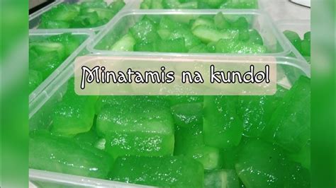 Kundol recipe | minatamis na kundol | Sweet Dhezserts tv - YouTube