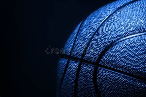 Closeup Detail of Blue Basketball Ball Texture Background Stock Image ...