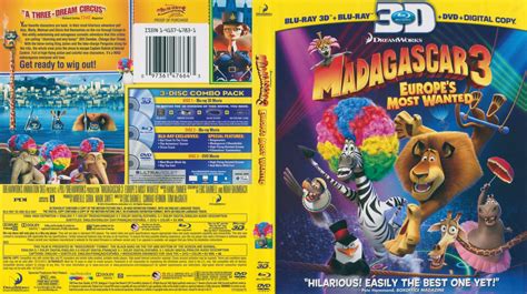 madagascar 3 blu-ray 3d | DVD Covers | Cover Century | Over 1.000.000 ...