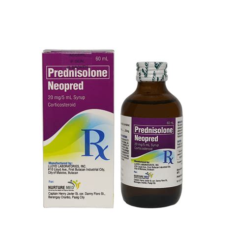 NEOPRED Prednisolone Sodium Phosphate 20mg / 5mL Syrup 60mL price in ...