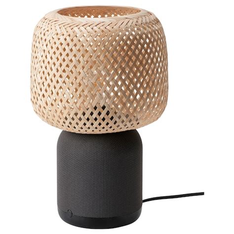 SYMFONISK Sonos speaker lamp w bamboo shade - IKEA