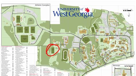 University Of West Georgia Campus Map – Map Vector