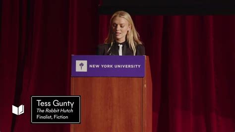 Tess Gunty at the 2022 National Book Awards Finalist Reading - YouTube