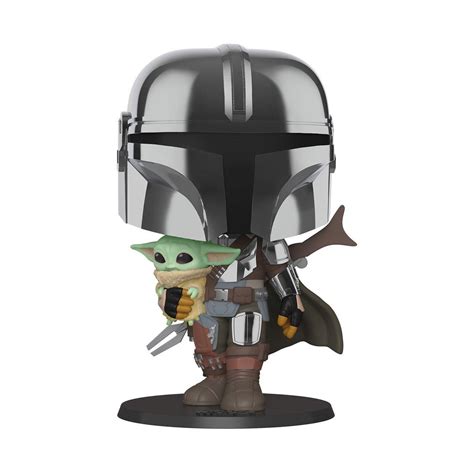 Funko POP! Star Wars: The Mandalorian with The Child 10-in Bobblehead ...