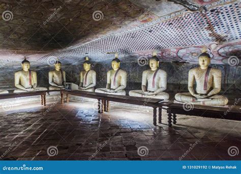 Buddha Statues in a Cave of Dambulla Cave Temple, Sri Lan Stock Photo ...