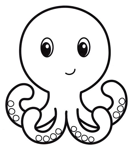 Octopus Coloring Page Printable