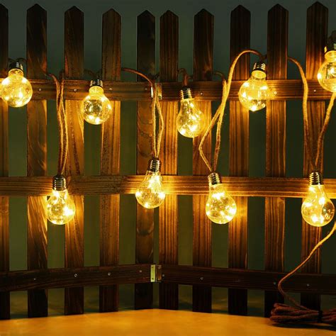 Chain of lights garden Edison bulbs Fairy lights clear outdoor chain of ...