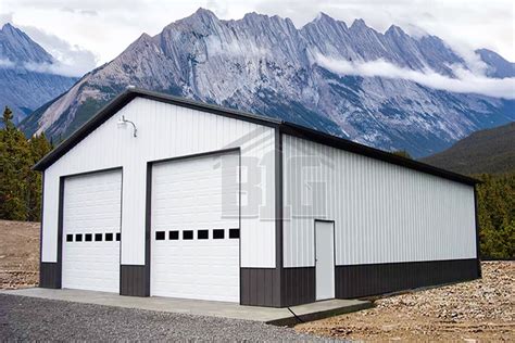 Roosevelt Garage 30x50x12 - Big Buildings Direct | Garage door styles, Metal buildings, Garage ...